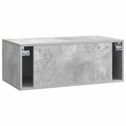Wall-Mounted TV Cabinet Concrete Grey 78.5 x 41 x 30 cm