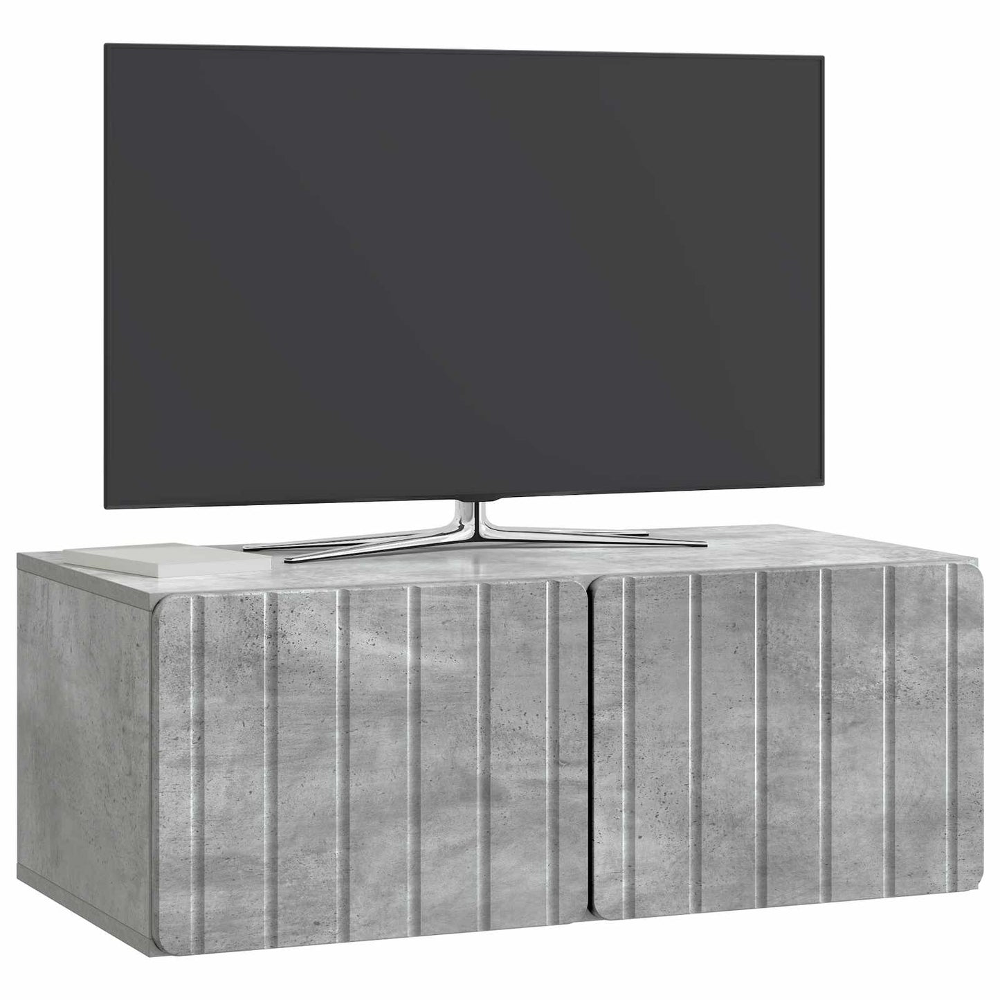 Wall-Mounted TV Cabinet 78.5 x 41 x 30 cm Concrete Grey