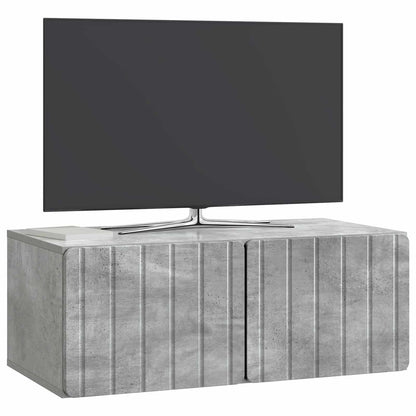 Wall-Mounted TV Cabinet 78.5 x 41 x 30 cm Concrete Grey
