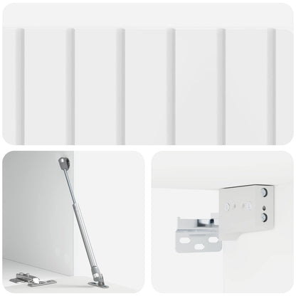 Wall-Mounted TV Cabinet High Gloss White 78.5 x 41 x 30 cm