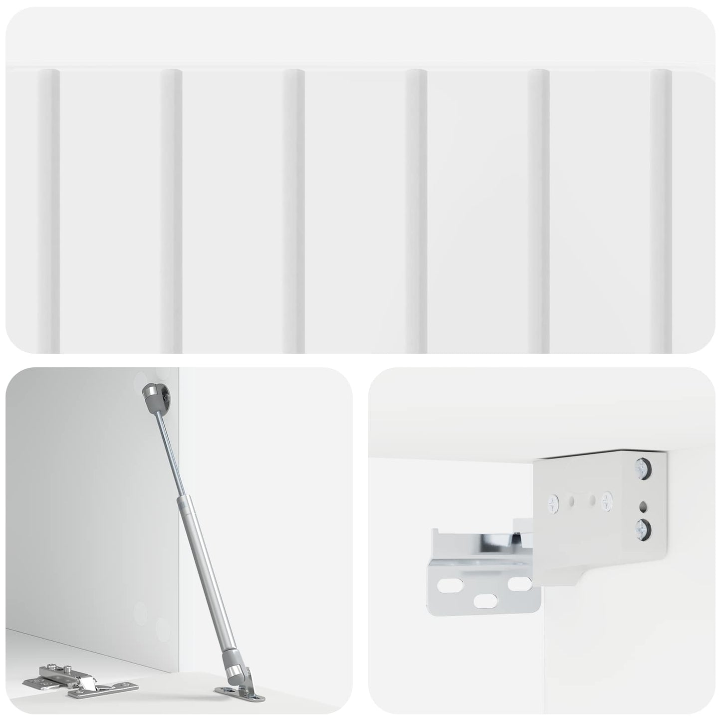 Wall-Mounted TV Cabinet 78.5 x 41 x 30 cm High Gloss White