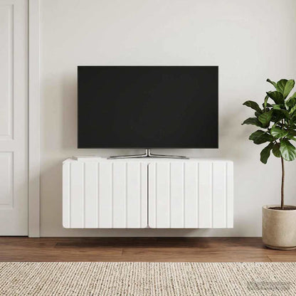 Wall-Mounted TV Cabinet 78.5 x 41 x 30 cm High Gloss White