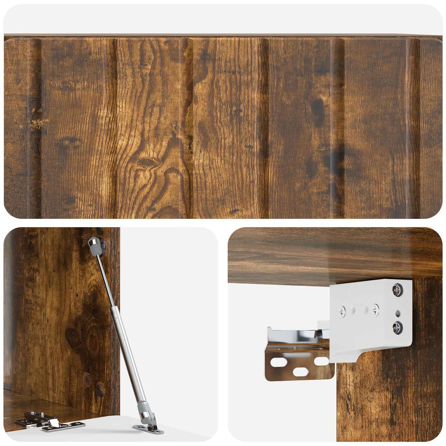 Wall-Mounted TV Cabinet Smoked Oak 78.5 x 41 x 30 cm