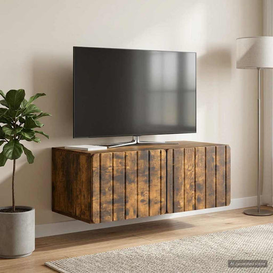 Wall-Mounted TV Cabinet Smoked Oak 78.5 x 41 x 30 cm