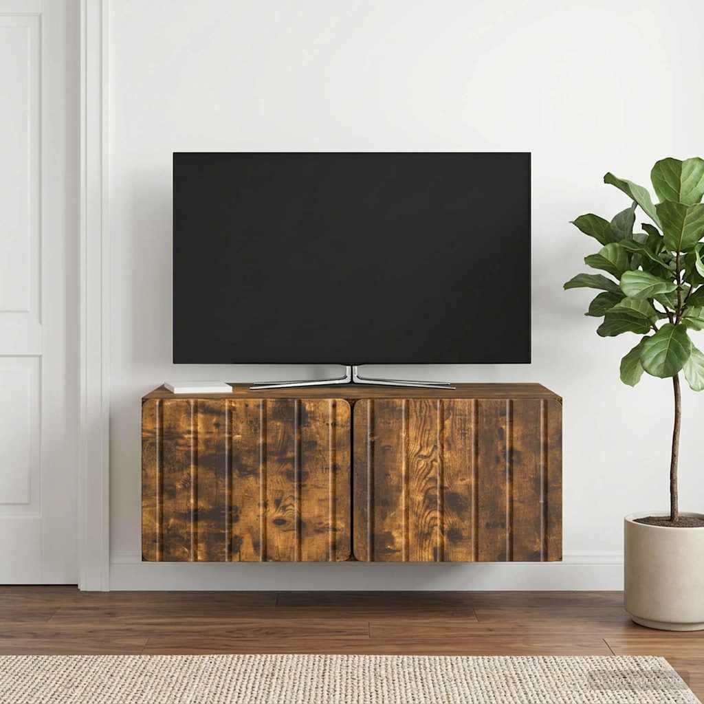 Wall-Mounted TV Cabinet 78.5 x 41 x 30 cm Smoked Oak
