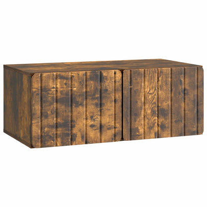 Wall-Mounted TV Cabinet Smoked Oak 78.5 x 41 x 30 cm