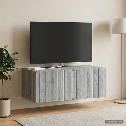Wall-Mounted TV Cabinet 78.5 x 41 x 30 cm Grey Sonoma