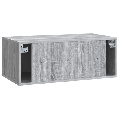 Wall-Mounted TV Cabinet Grey Sonoma 78.5 x 41 x 30 cm