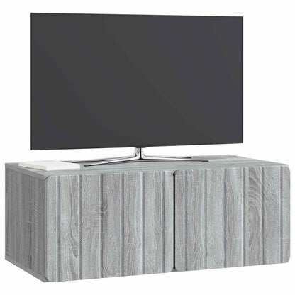 Wall-Mounted TV Cabinet 78.5 x 41 x 30 cm Grey Sonoma