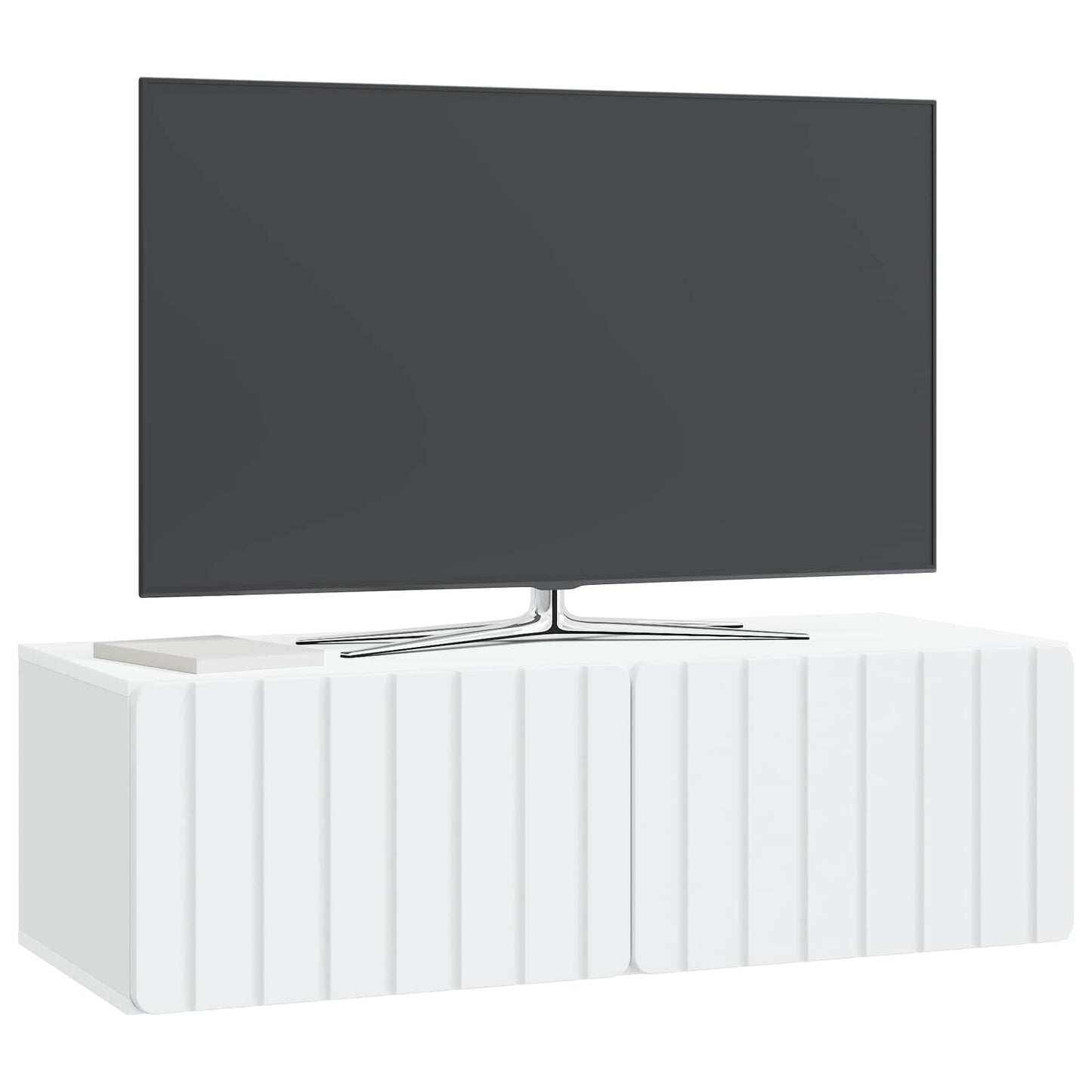 Wall-Mounted TV Cabinet White 98 x 41 x 30 cm Engineered Wood