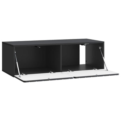 Wall-Mounted TV Cabinet Black 98 x 41 x 30 cm Engineered Wood