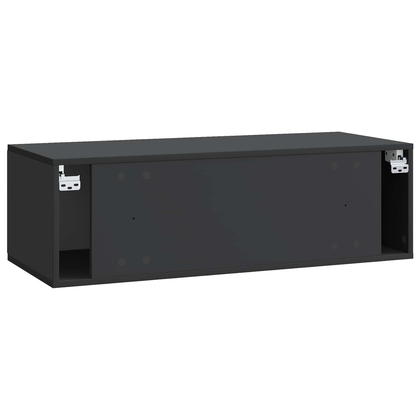 Wall-Mounted TV Cabinet Black 98 x 41 x 30 cm Engineered Wood