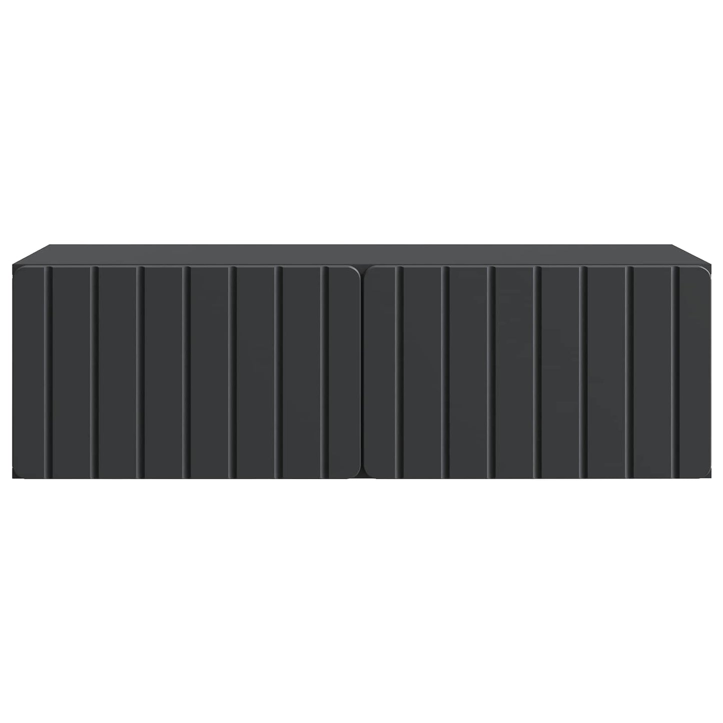 Wall-Mounted TV Cabinet Black 98 x 41 x 30 cm Engineered Wood