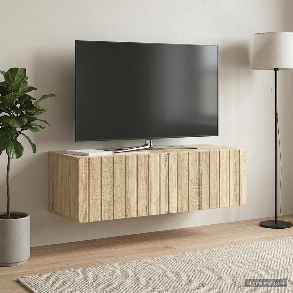 Wall-Mounted TV Cabinet 98 x 41 x 30 cm Sonoma Oak