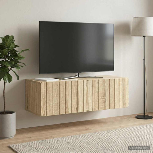 Wall-Mounted TV Cabinet Wall-mounted Sonoma Oak 98 x 41 x 30 cm