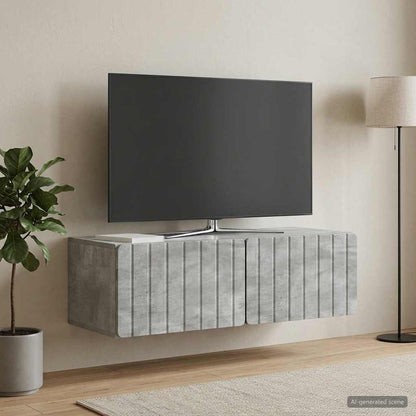 Wall-Mounted TV Cabinet 98 x 41 x 30 cm Concrete Grey