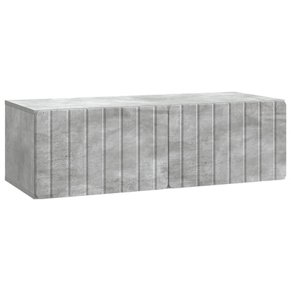 Wall-Mounted TV Cabinet Concrete Grey 98 x 41 x 30 cm