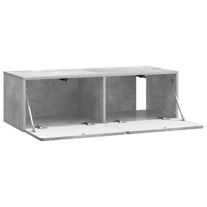 Wall-Mounted TV Cabinet Concrete Grey 98 x 41 x 30 cm