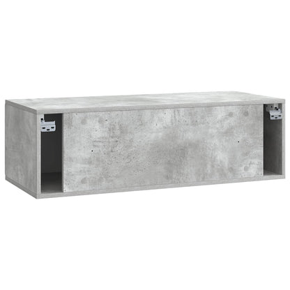 Wall-Mounted TV Cabinet Concrete Grey 98 x 41 x 30 cm