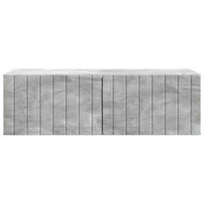 Wall-Mounted TV Cabinet Concrete Grey 98 x 41 x 30 cm