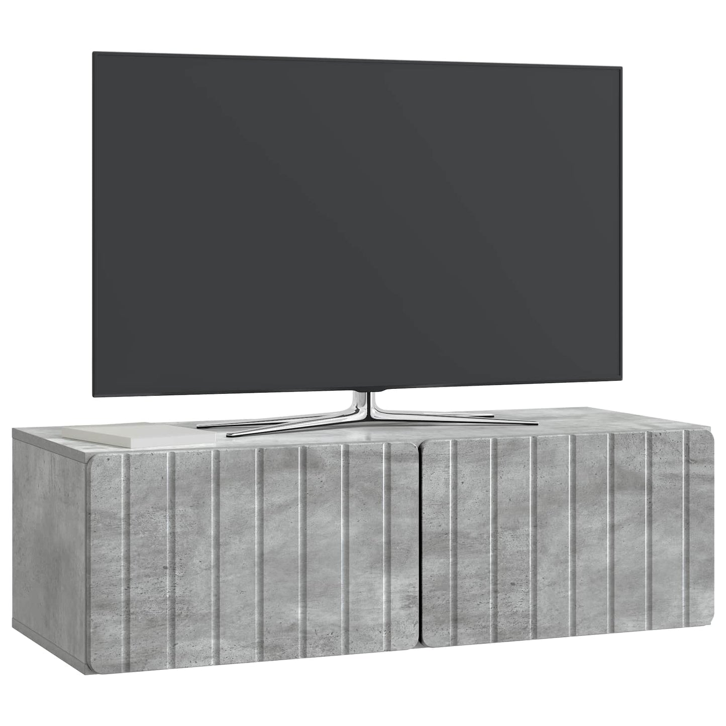 Wall-Mounted TV Cabinet Concrete Grey 98 x 41 x 30 cm