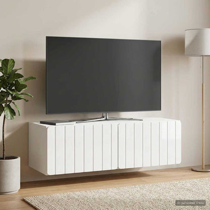 Wall-Mounted TV Cabinet 98 x 41 x 30 cm High Gloss White