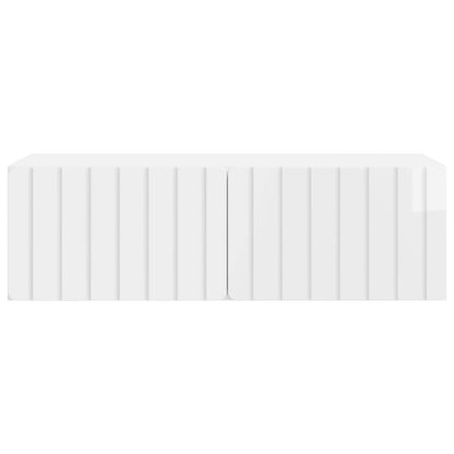 Wall-Mounted TV Cabinet High Gloss White 98 x 41 x 30 cm