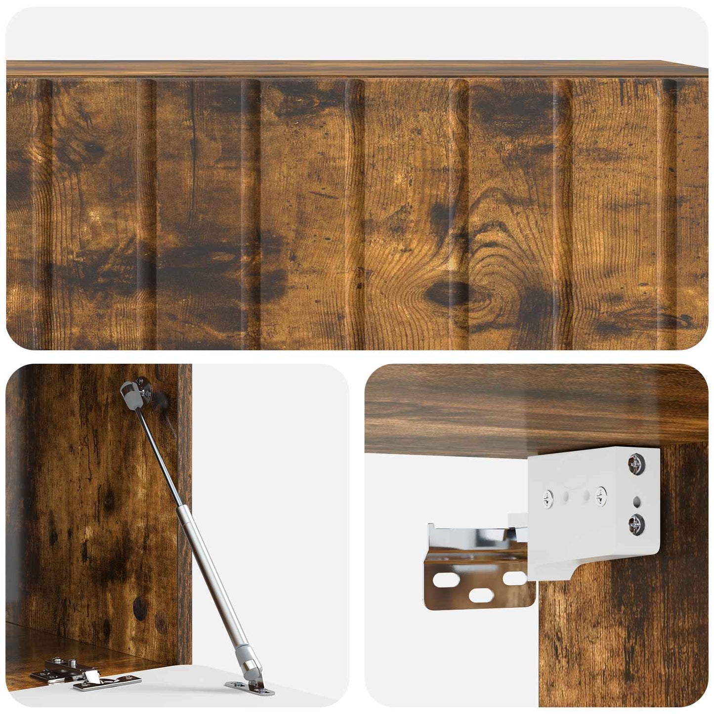 Wall-Mounted TV Cabinet Wall-mounted Smoked Oak 98 x 41 x 30 cm