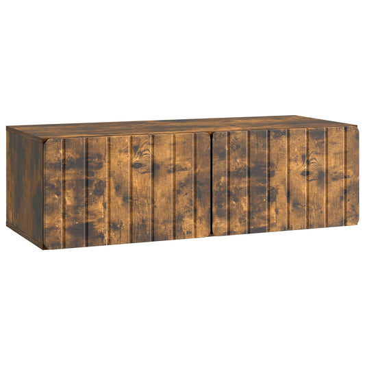 Wall-Mounted TV Cabinet Wall-mounted Smoked Oak 98 x 41 x 30 cm