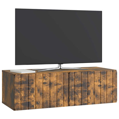 Wall-Mounted TV Cabinet Wall-mounted Smoked Oak 98 x 41 x 30 cm