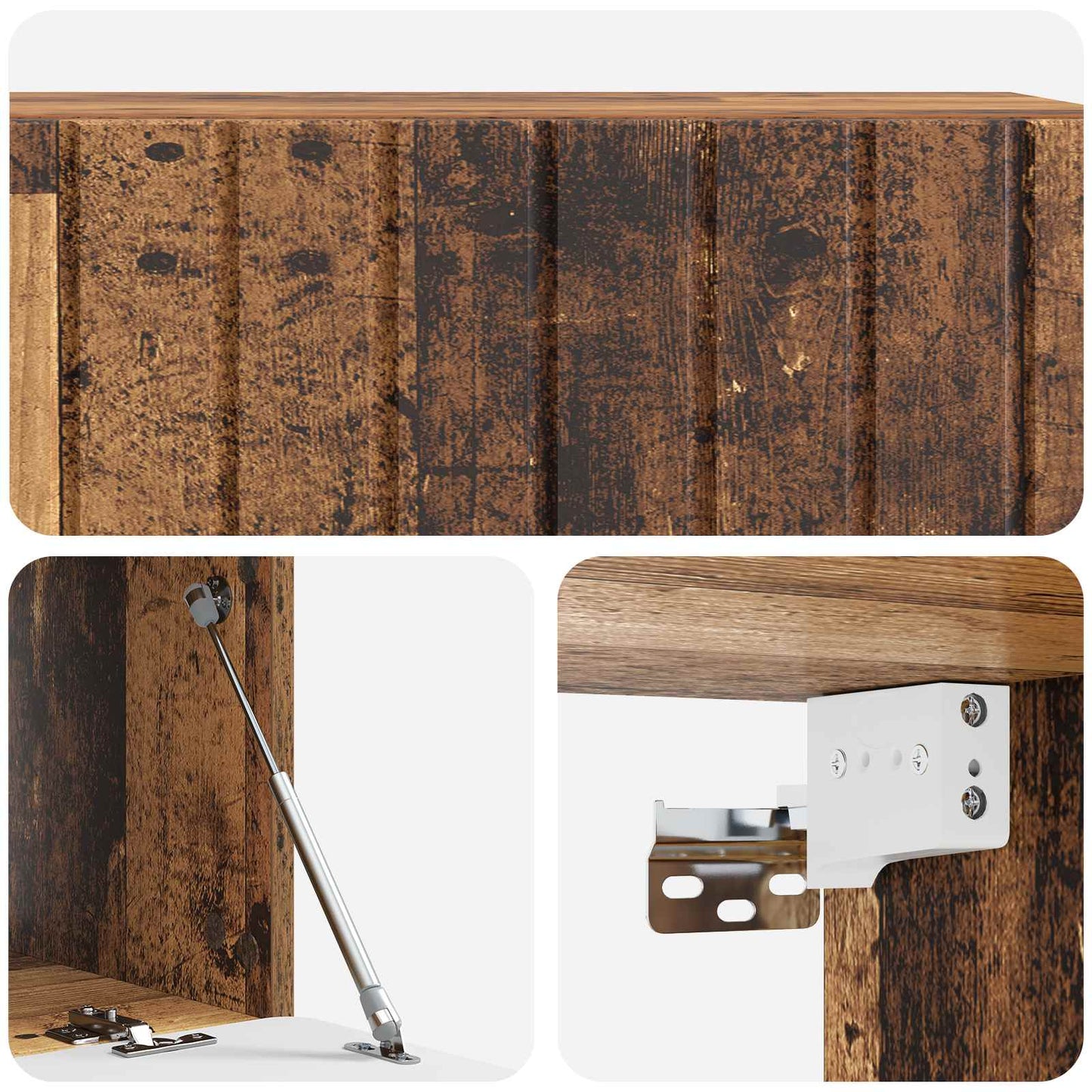 Wall-Mounted TV Cabinet Wall-mounted Old Wood 98 x 41 x 30 cm