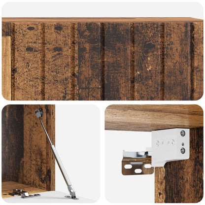 Wall-Mounted TV Cabinet Wall-mounted Old Wood 98 x 41 x 30 cm