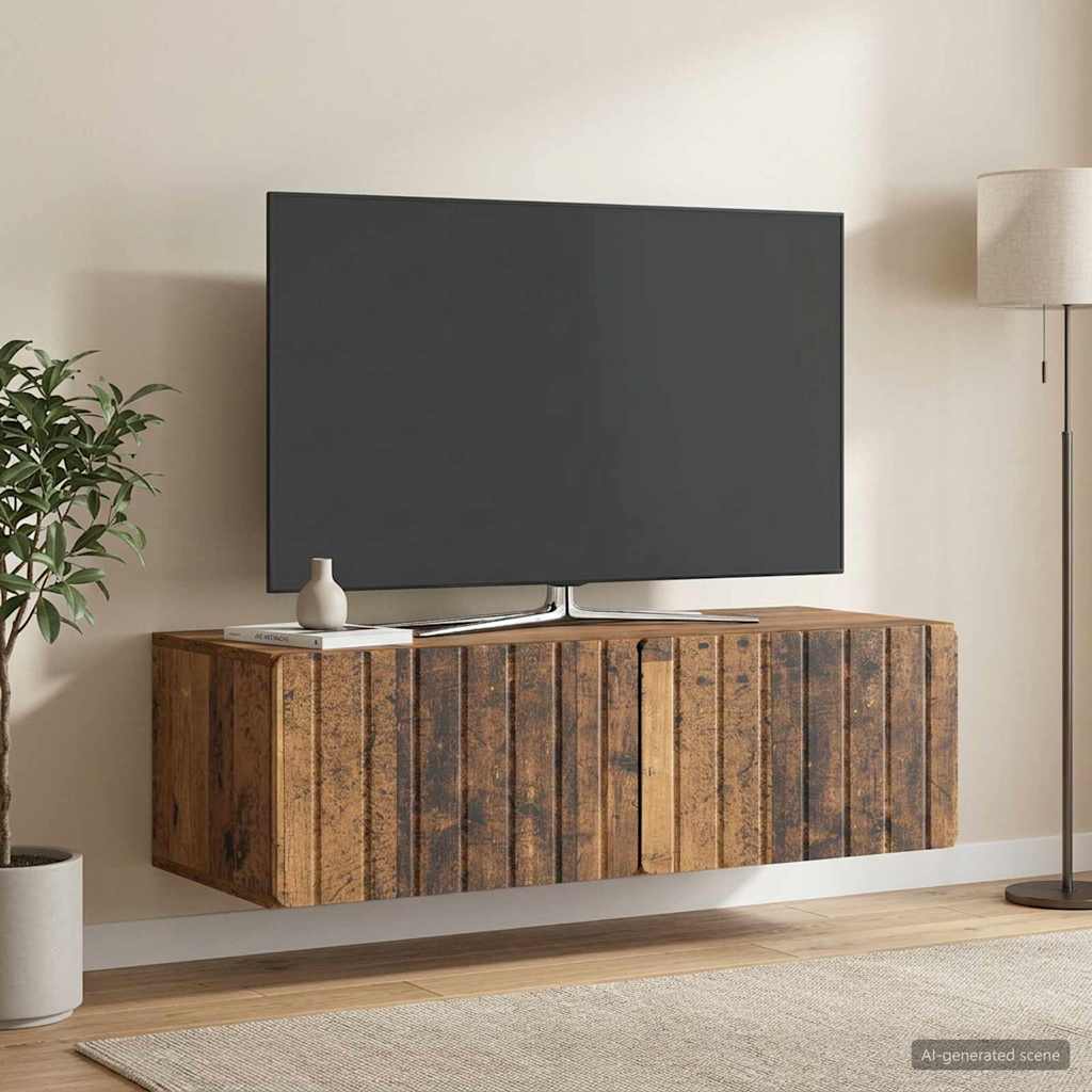 Wall-Mounted TV Cabinet 98 x 41 x 30 cm Old Wood