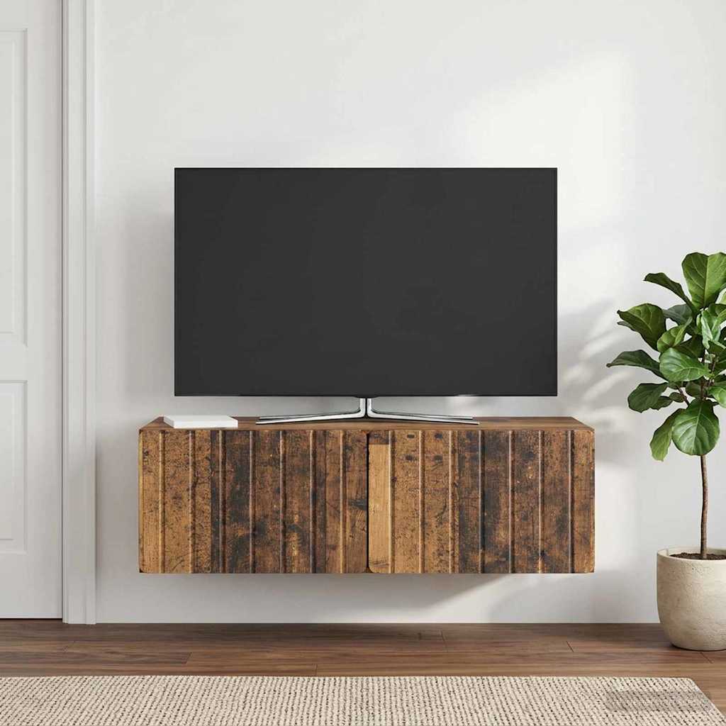 Wall-Mounted TV Cabinet 98 x 41 x 30 cm Old Wood