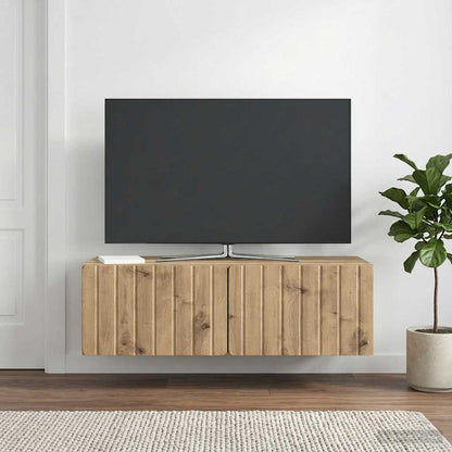 Wall-Mounted TV Cabinet 98 x 41 x 30 cm Artisan Oak