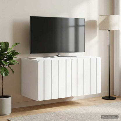 Wall-Mounted TV Cabinet White 59.5 x 31 x 30 cm Engineered Wood