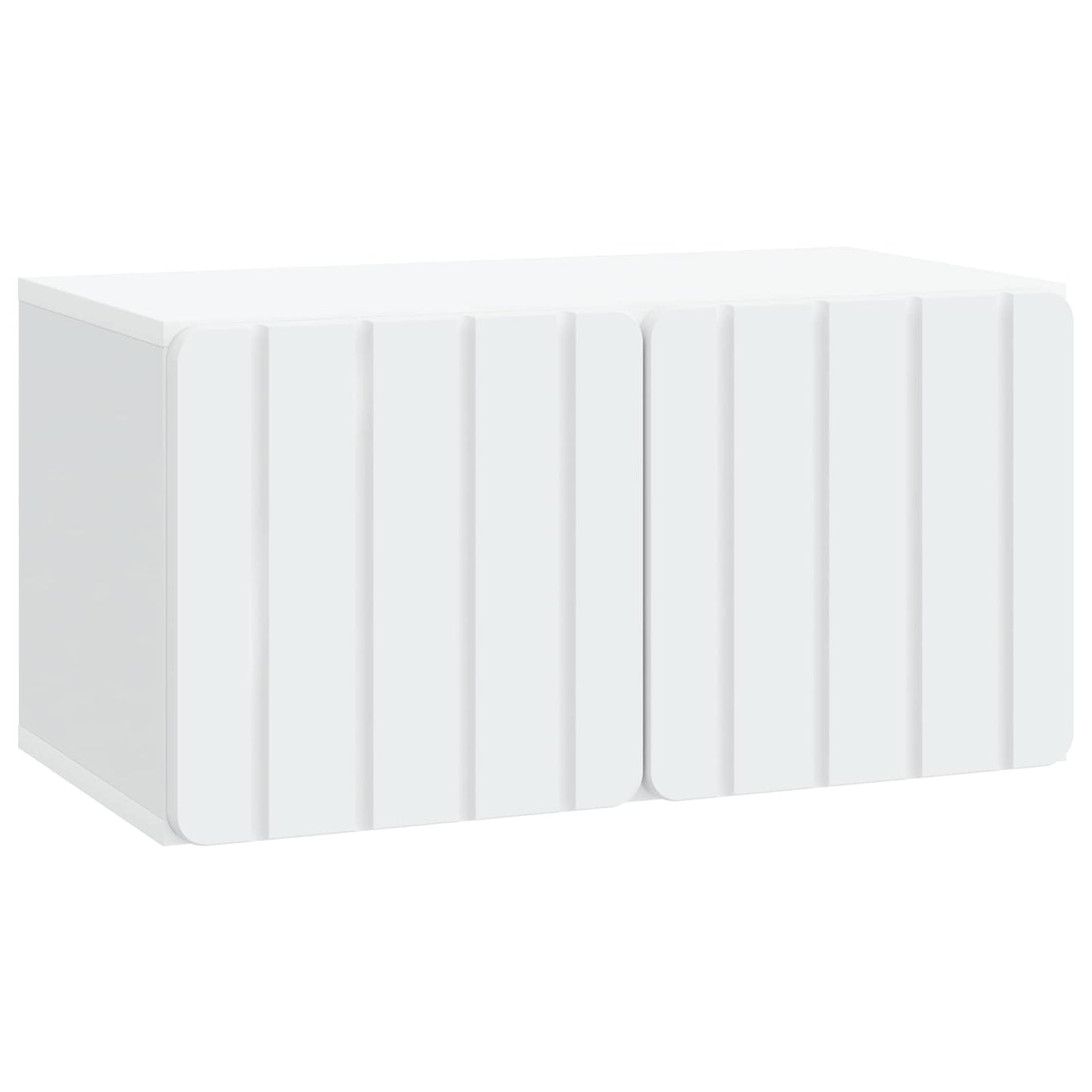 Wall-Mounted TV Cabinet White 59.5 x 31 x 30 cm Engineered Wood
