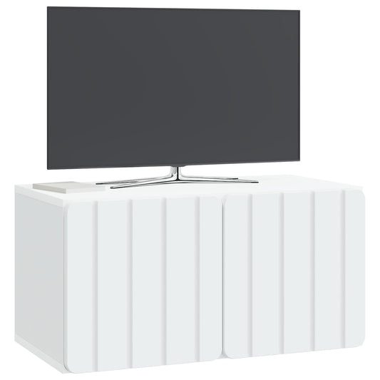 Wall-Mounted TV Cabinet White 59.5 x 31 x 30 cm Engineered Wood