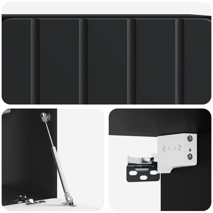 Wall-Mounted TV Cabinet Black 59.5 x 31 x 30 cm Engineered Wood