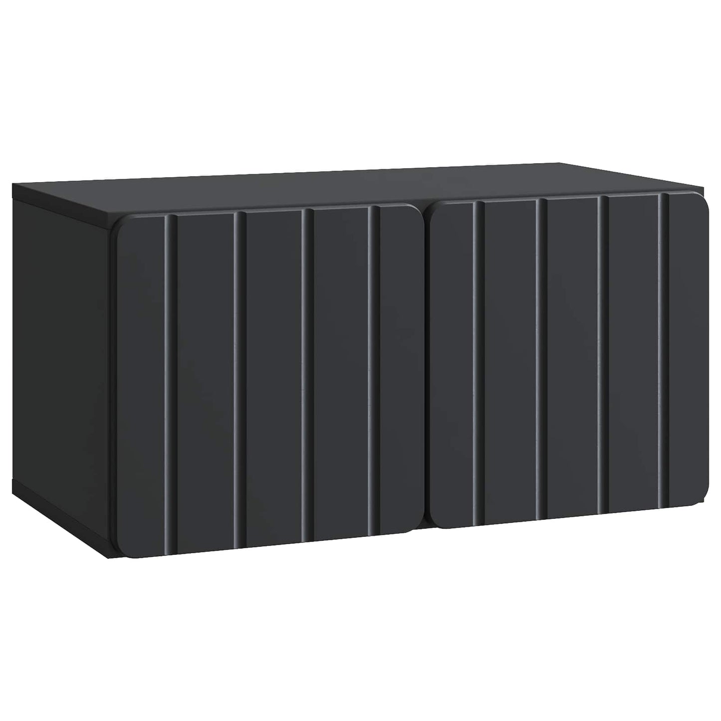 Wall-Mounted TV Cabinet Black 59.5 x 31 x 30 cm Engineered Wood