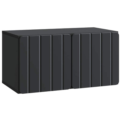 Wall-Mounted TV Cabinet Black 59.5 x 31 x 30 cm Engineered Wood