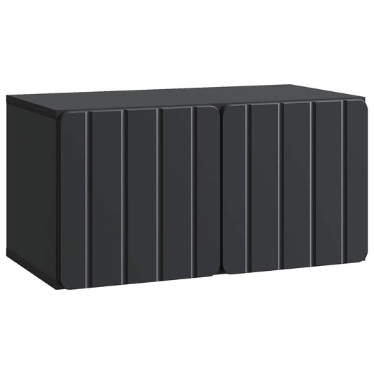 Wall-Mounted TV Cabinet Black 59.5 x 31 x 30 cm Engineered Wood