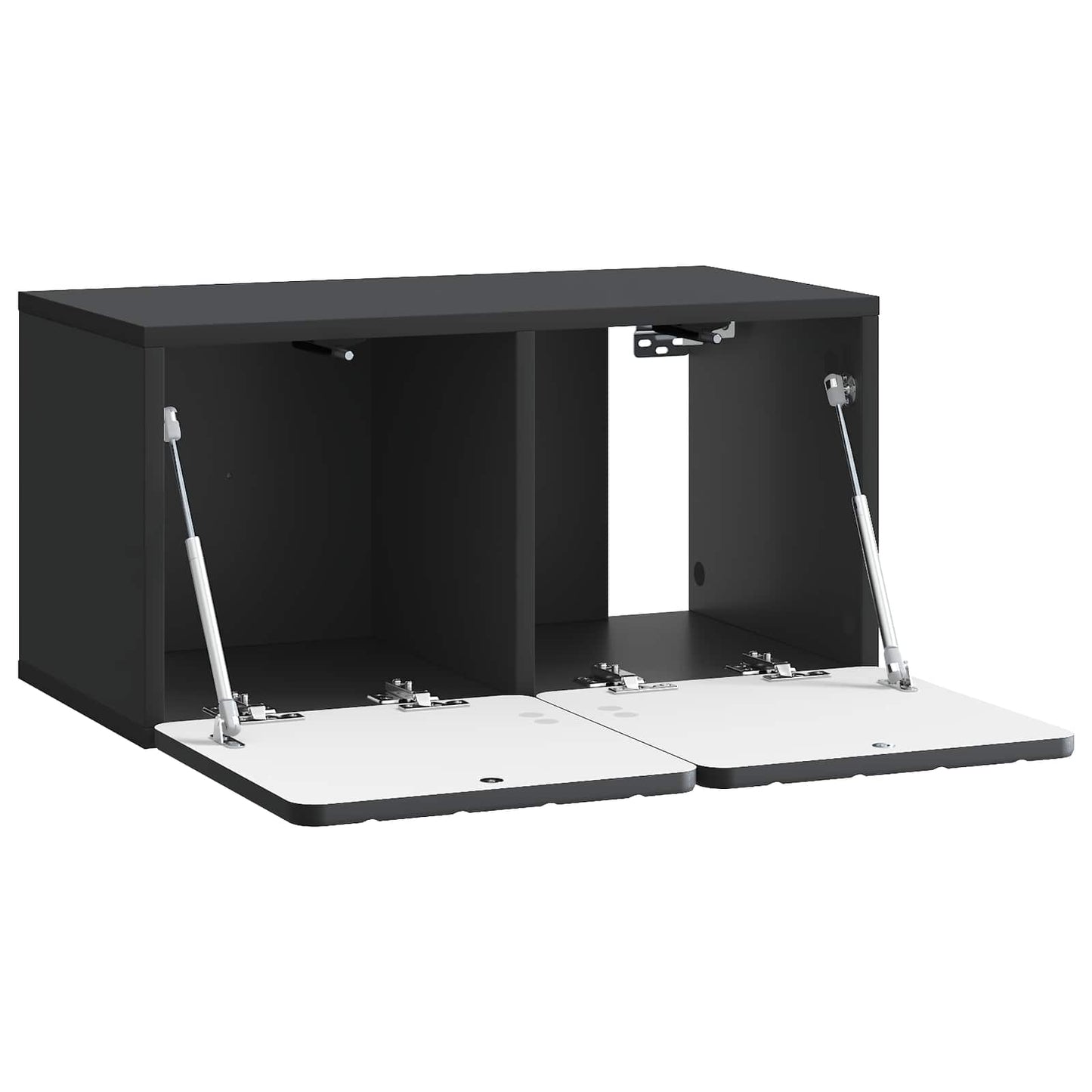 Wall-Mounted TV Cabinet Black 59.5 x 31 x 30 cm Engineered Wood