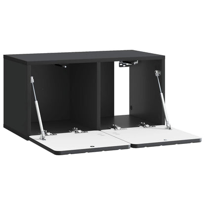 Wall-Mounted TV Cabinet Black 59.5 x 31 x 30 cm Engineered Wood