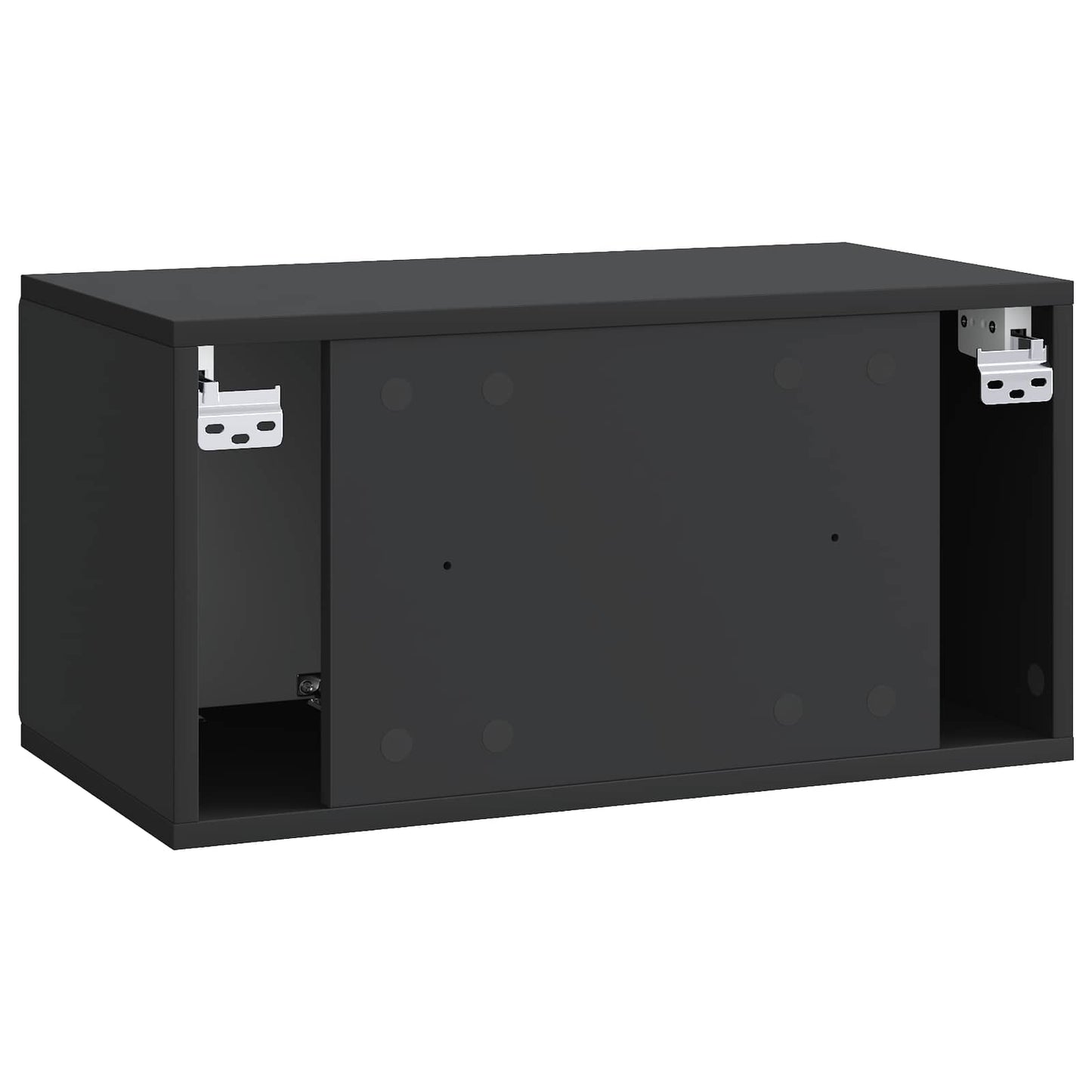 Wall-Mounted TV Cabinet Black 59.5 x 31 x 30 cm Engineered Wood