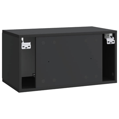 Wall-Mounted TV Cabinet Black 59.5 x 31 x 30 cm Engineered Wood