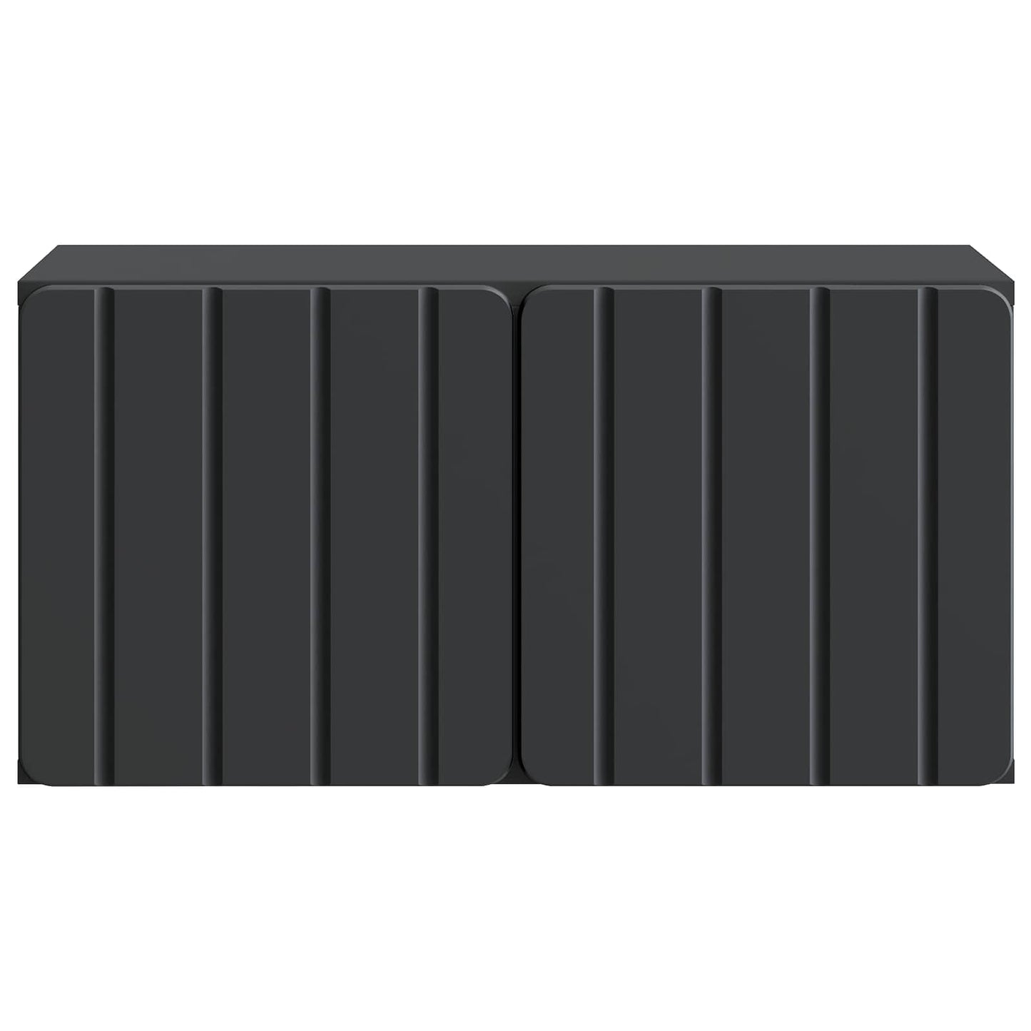 Wall-Mounted TV Cabinet Black 59.5 x 31 x 30 cm Engineered Wood