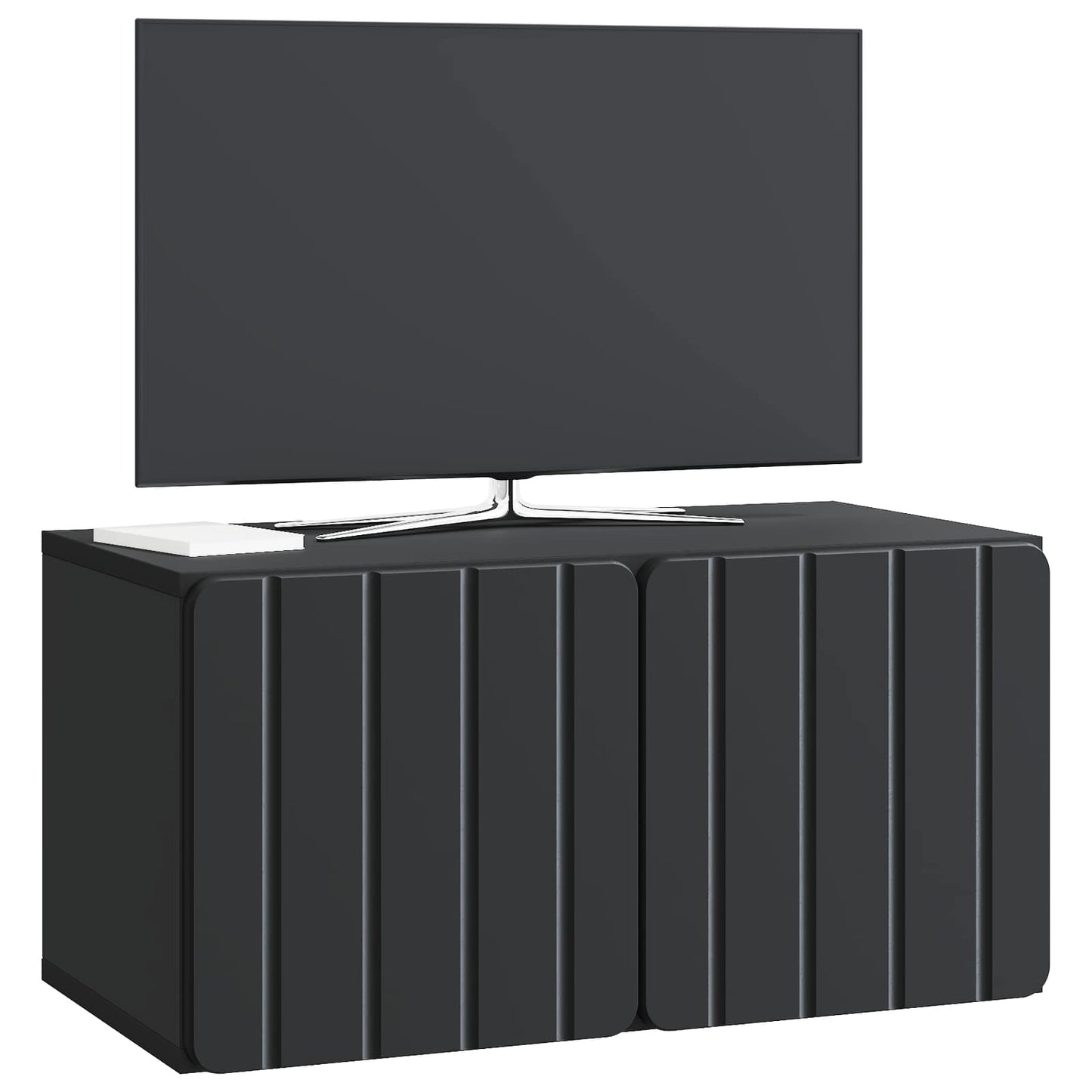 Wall-Mounted TV Cabinet Black 59.5 x 31 x 30 cm Engineered Wood