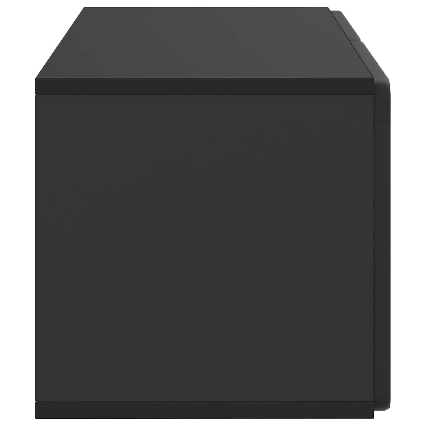 Wall-Mounted TV Cabinet Black 59.5 x 31 x 30 cm Engineered Wood