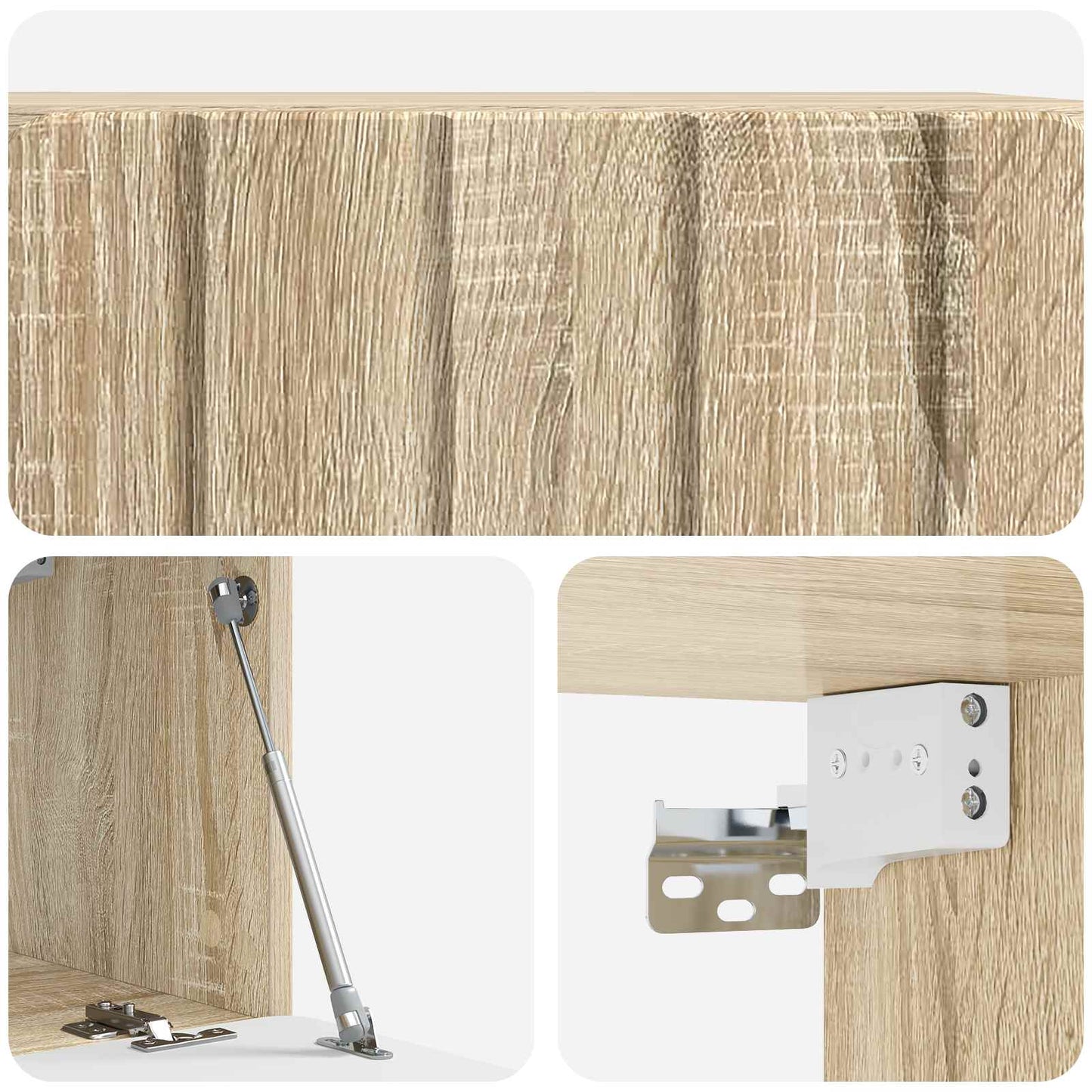 Wall-Mounted TV Cabinet 59.5 x 31 x 30 cm Sonoma Oak
